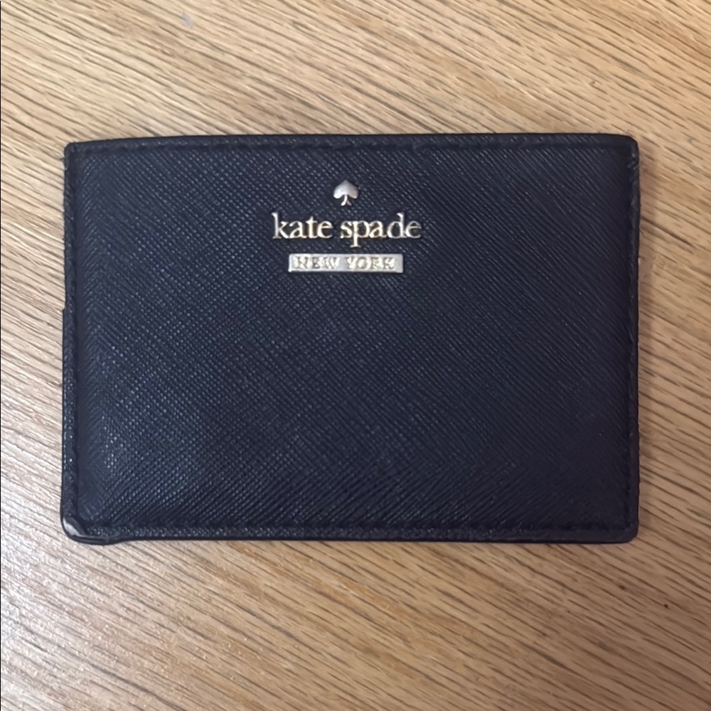 Kate Spade Pre-owned Black Leather Card Holder